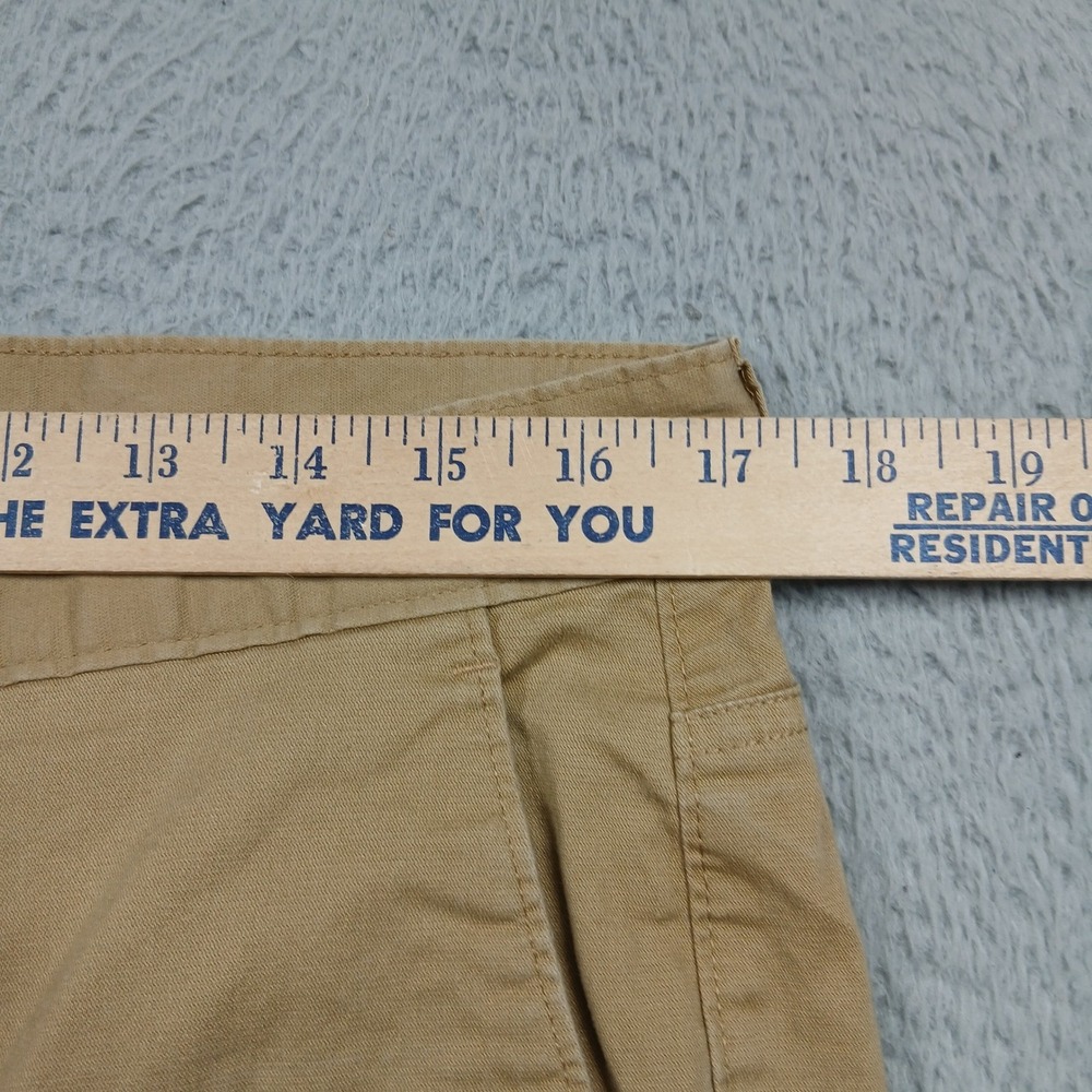 Original Penguin Chino Shorts Mens 34 Khaki Tan Casual Cotton Flat Front - Picture 9 of 11
